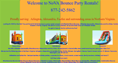 Desktop Screenshot of novabounce.com